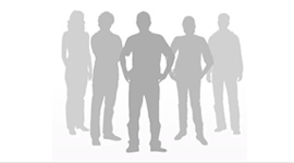 Silhouettes of 5 people